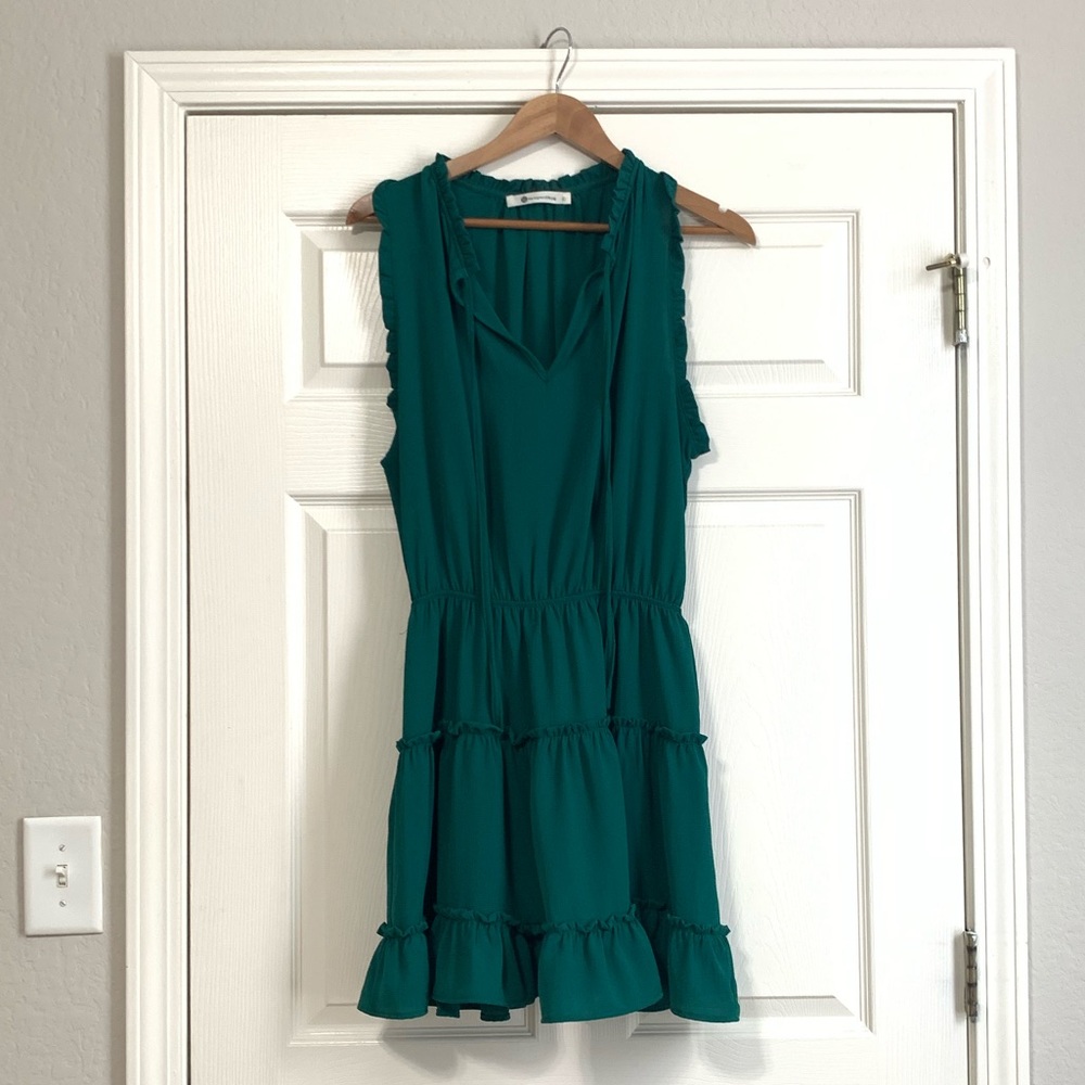 Emerald green dress